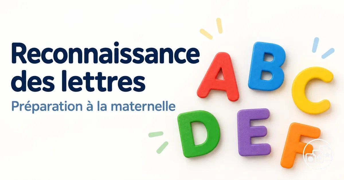Exercices de reconnaissance des lettres pour préparer l’entrée en maternelle
